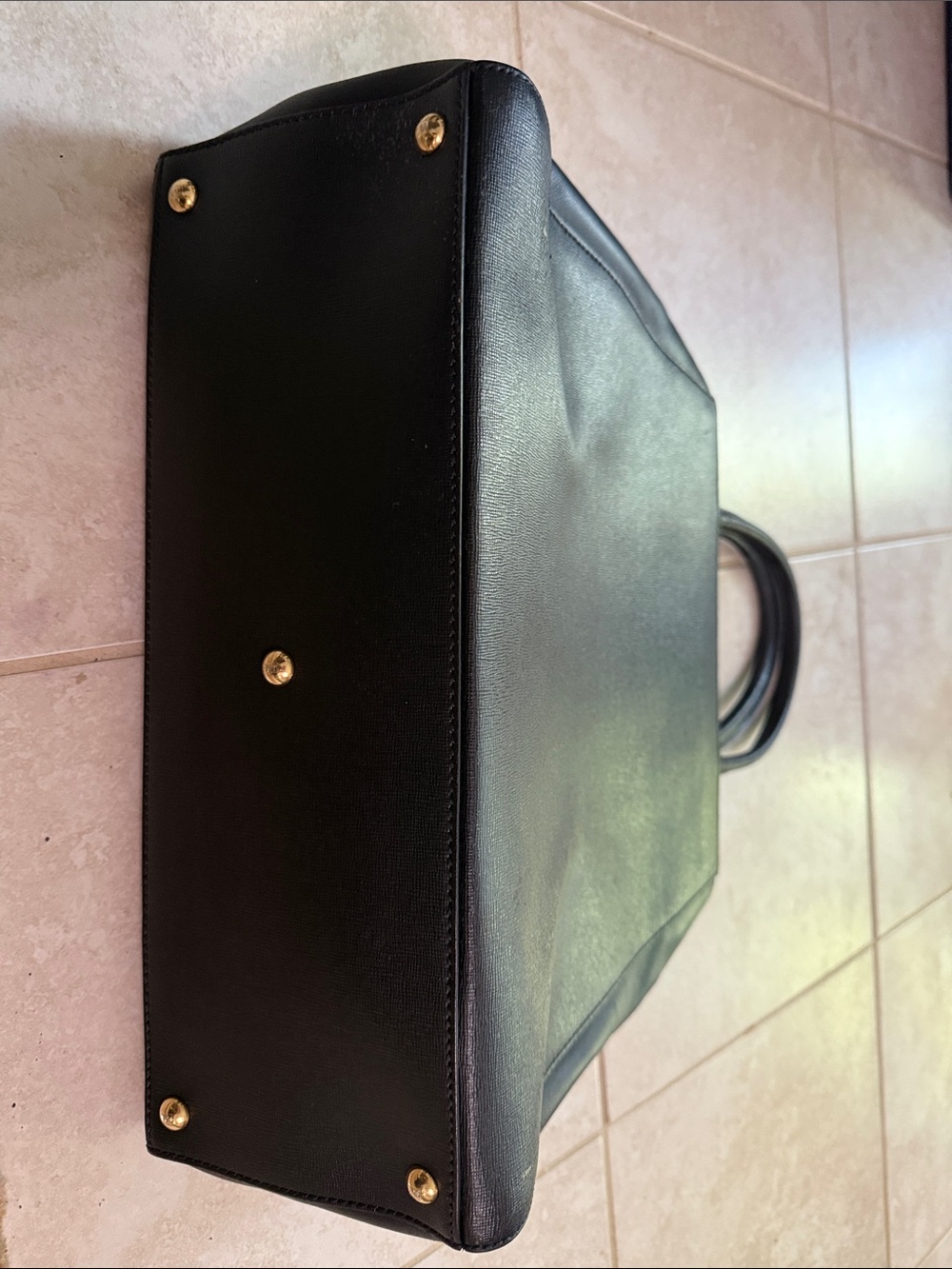 Fendi 2Jours Black Leather Top-Handle Tote - Picture 9 of 9